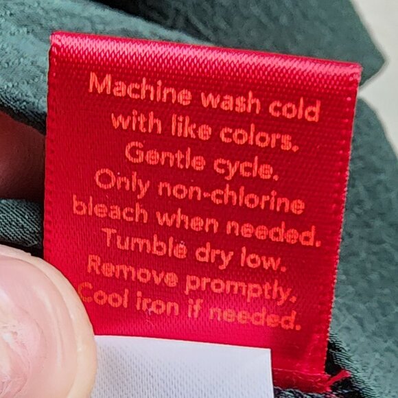 Jennifer Lopez Forest Green V-Neck Blouse Size XXL - Picture 12 of 16